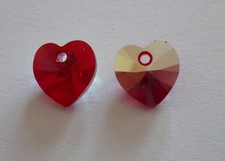 Schickes Swarovski Herz Kristall Siam Rot Schmuckherstellung
