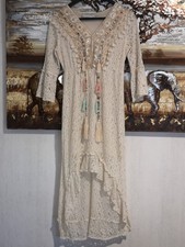 Traumhaft schönes Boho - Bohaiman Ibiza- Vocuhila - Maxi Kleid - Häkel Spitze