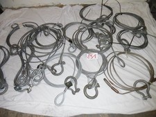 1x Drahtseil Ø 8mm Stahlseil Windenseil 5000mm mit Öse ex Bundeswehr (DS1)