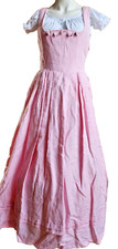 Berwin & Wolff Dirndl rosa, Gr. 36 wadenlang, Rosen, Ramie Baumwolle