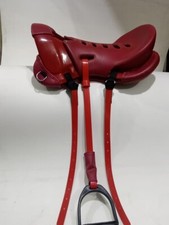 ROTER ENDURANCE SATTEL 17'' IN LEDER ALLE GRÖßEN