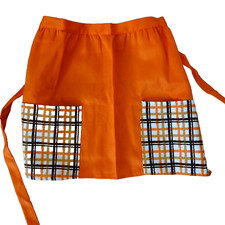 Süße Cocktailschürze Halbschürze orange figurbetont 70er Jahre Vintage Neu