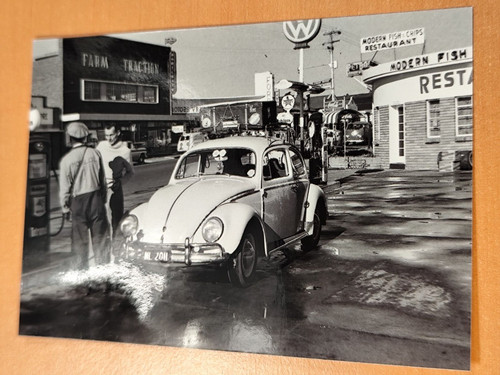 Foto käfer vor - vw, tankstelle