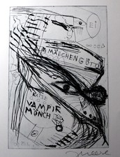 Jonathan  Meese -  COLONEL IVERSON´  , Rad.  - signiert