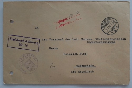 Messkirch badisches forstamt - badisches,