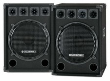 Paar 15" (38cm) DJ PA Lautsprecher Club Bass Subwoofer Party Box Set 1600 Watt