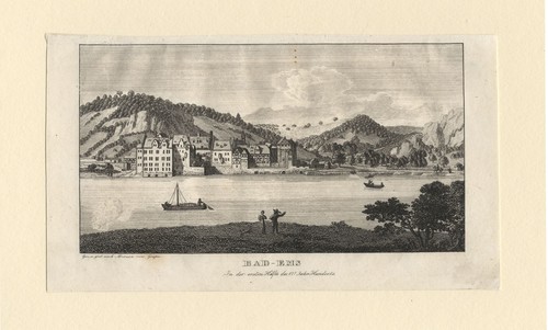 Bad ems kupferstich von - bad,