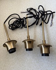 3x E27 Messing Lampenfassung /