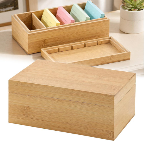 Karteikarten box holz mit - a7,