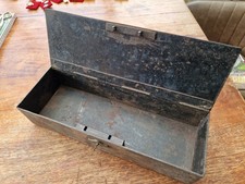 antike schwere Stahl Kassette