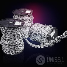 Stahlkette verzinkt 2-6mm kurzgliedrig langgliedrig Rundstahlkette Eisenkette