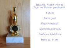 1 Bowling / Kegeln Figur auf
