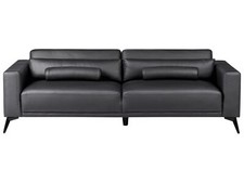 Sofa Kunstleder schwarz
