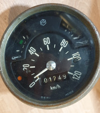 Jäger Oldtimer Tachometer 0- 120km/h  +Temperaturanzeige + Ölanzeige Tacho