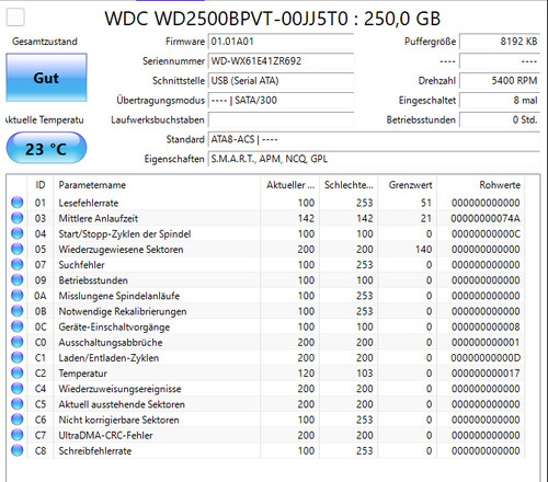 Wd2500bpvt festplatte 250 - wd2500bpvt, festplatte,