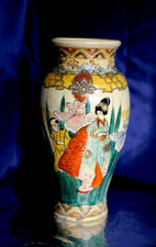 Satsuma Keramik Fayence Vase