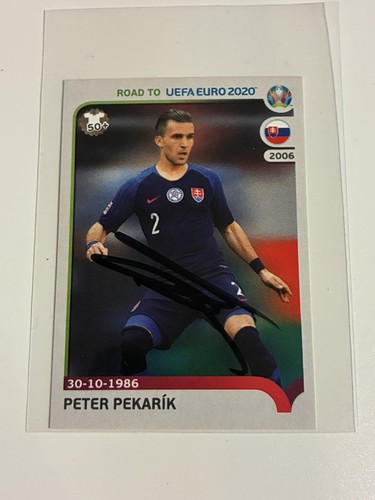 Peter pekarik autogramm panini - peter,