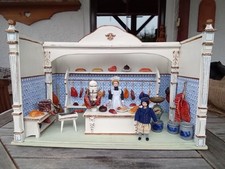 Alter Kaufmannsladen Kaufladen Metzgerei aus dem Erzgebirge um 1900 restauriert