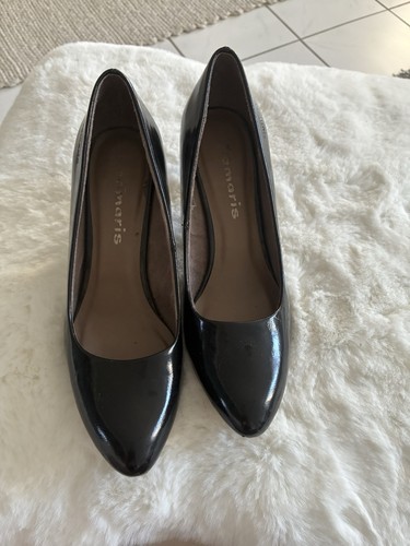 Tamaris lackpumps schwarz - lackpumps,