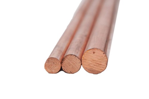 Copper round bar 400mm - copper,