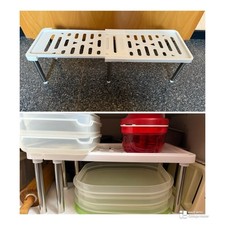 Teleskop Schrank-Regal Tellerregal  Küche Bad Regal Ablage f. Schuhe, Bücher usw