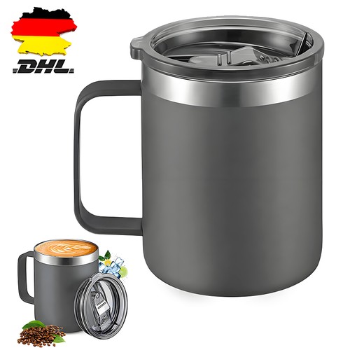 Thermobecher edelstahl 12oz - edelstahl,