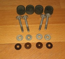 4 x Füße (Gummi) mit Schrauben aus Philips Plattenschlucker AG 9123 D/g