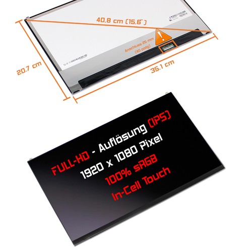 Led touch display matt - 15,6",