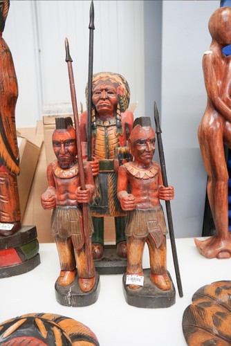 Indianer holz skulptur figur - indianer,