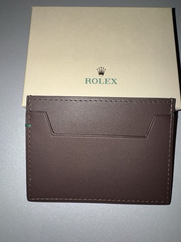 Rolex kartenetui leder braun - rolex,