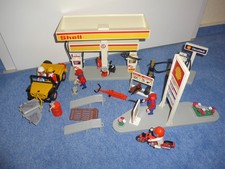 Playmobil 3437 Tankstelle Shell mit  Anleitung , guter Zustand