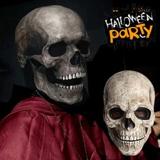 Halloween Maske Vollkopf Totenkopf Party Maske Realistischer Latex Schädel Maske