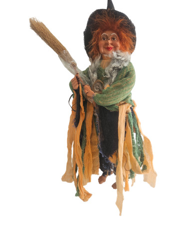 Deko hexe rote - , haare