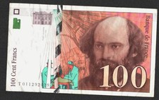 Frankreich / France; P. 158); 100 Francs von 1997