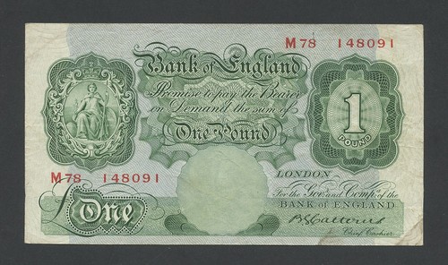 Bank england 1 schein - bank, of