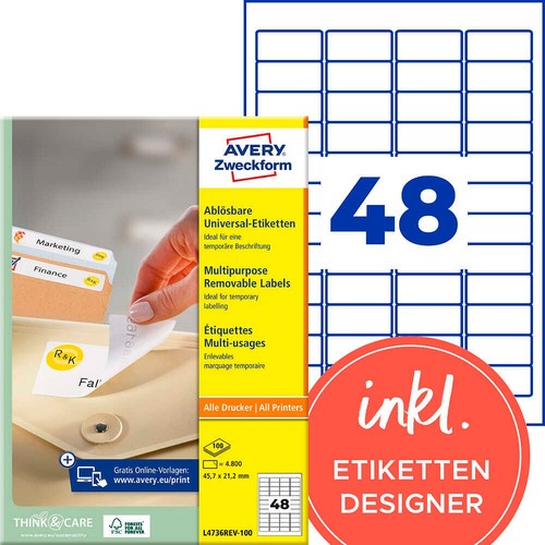 Avery zweckform etiketten - zweckform,