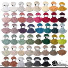 Bobbiny 100 m Flechtkordel Junior Ø 3 mm Baumwolle Textilgarn Häkeln 46 Farben