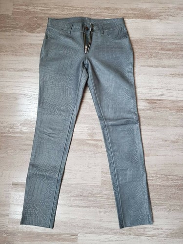 Leder hose grau w28 - grau,