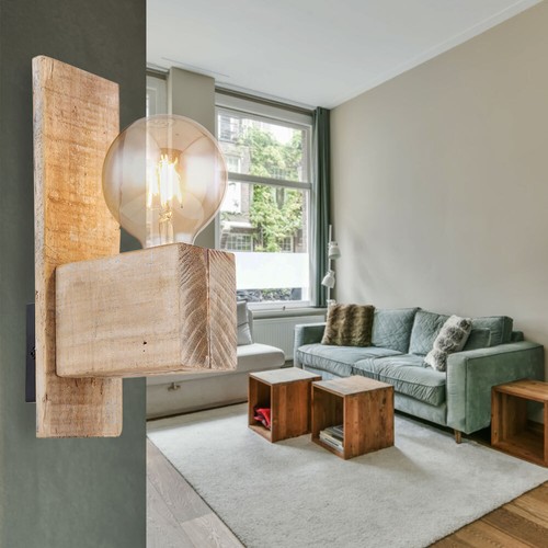 Wandleuchte flurlampe holz - wandleuchte,