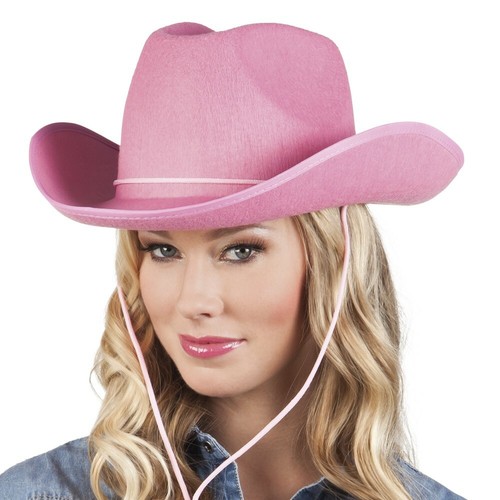 Cowboyhut filz pink - filz,