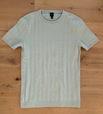 River Island Strick T-Shirt in Salbeigrün Größe M - Ungetragen, Old Money