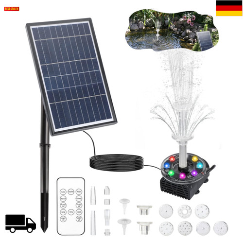 Solarbrunnen mit panel - solarbrunnen, 7w
