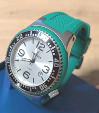 POSEIDON by KIENZLE 209301 Armband Uhr Grünen Silicon Band mit Box