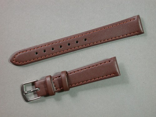 Echt leder uhrenarmband braun - echt,