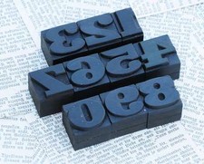 0-9 Zahlen Holzzahlen 27mm