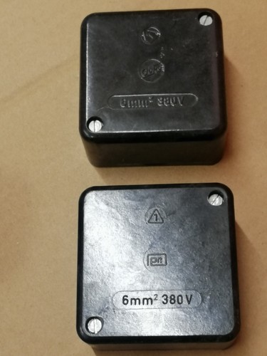 Ddr bakelit abzweigdose - bakelit,