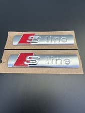 Original Audi S-Line Emblem Schriftzug Logo (2Stück)
