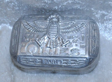 alte Aluminium  Deckeldose - QUIES PARIS - MADE IN FRANCE