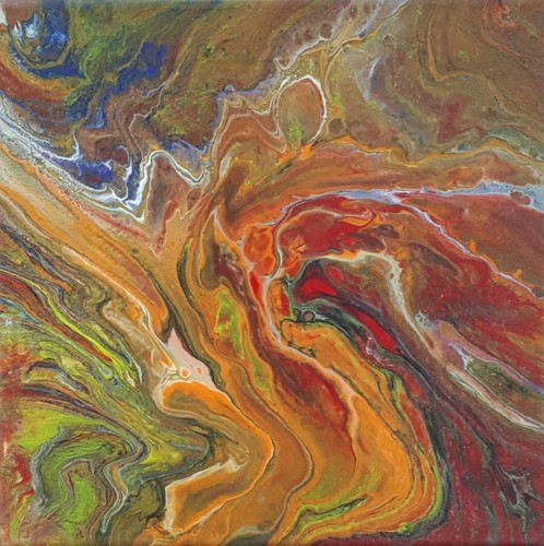 Original acrylbild fluid - acrylbild,