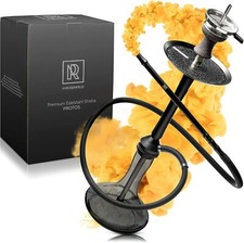 M. ROSENFELD Shisha Set  Komplett  PROTOS 75 cm Wasserpfeife Steckbowl Edelstahl